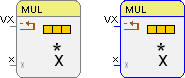 Funktionsbaustein Vektor-Multiplikation mit Skalar